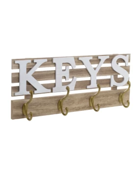 Κρεμάστρα Ξύλινη Keys Natural 3-70-877-0018