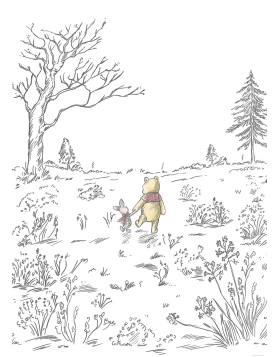 Φωτοταπετσαρία Τοίχου Into Wonderland Winnie the Pooh Walk IADX4-043 Komar