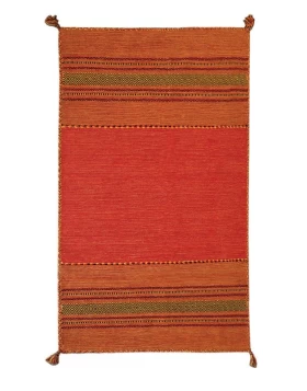 Χαλί Χειροποίητο 100% Βαμβακερό Antique Kilim New Plan 4080 Rust