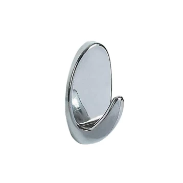 S/2 Κρεμαστράκια Αυτοκόλλητο Πλαστικό Spirella Oval Chrome